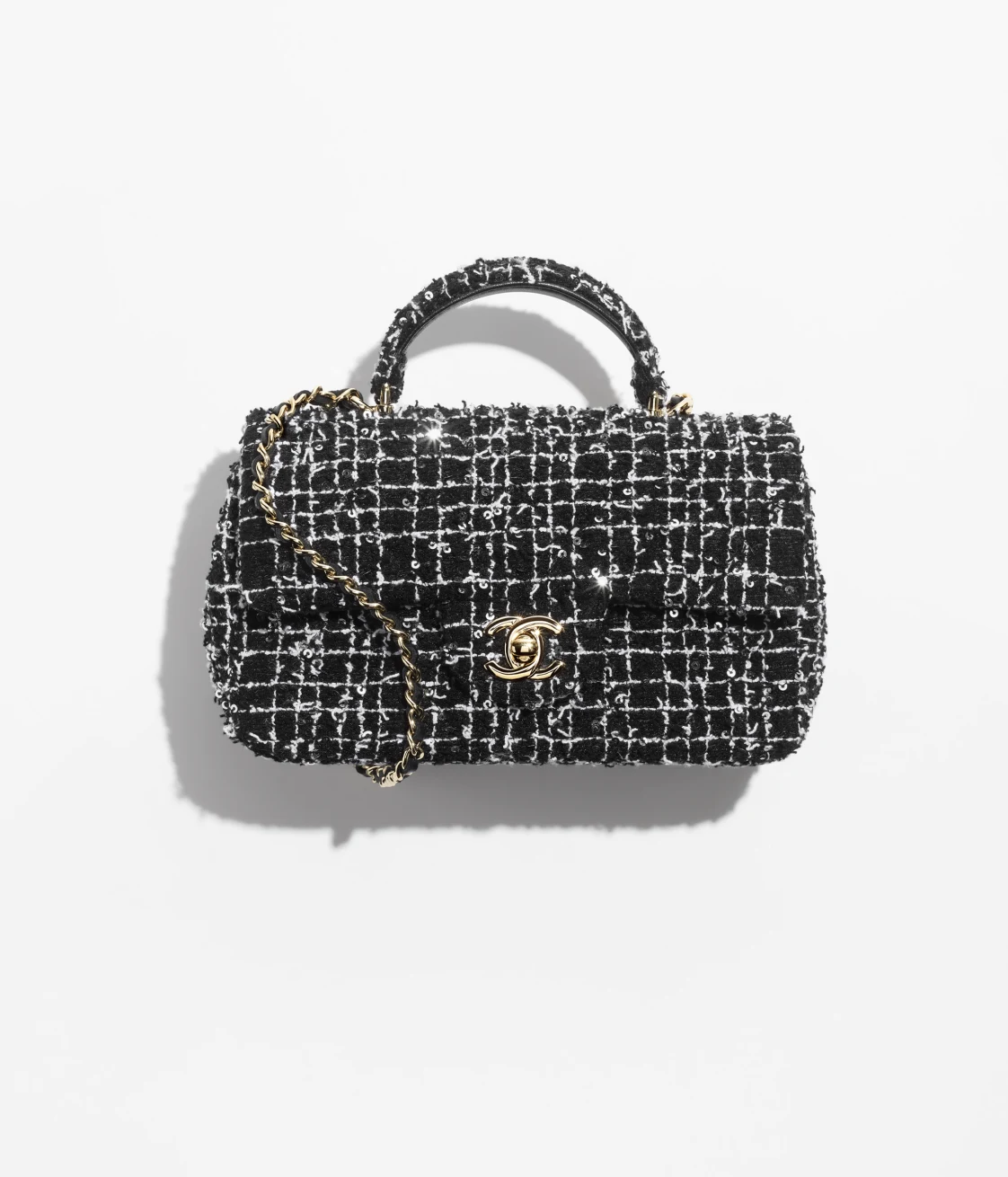 MINI FLAP BAG WITH TOP HANDLE